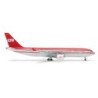 Model samolotu Airbus A330-200, skala 1:500, Herpa. Czerwony i biały, malowanie LTU.