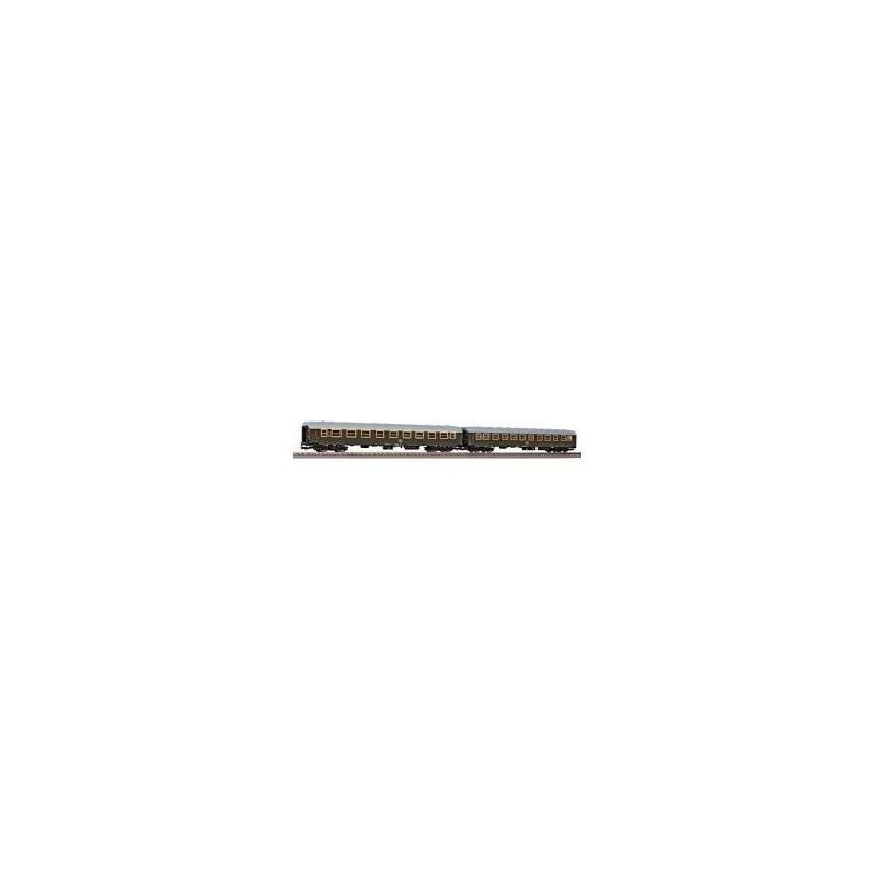 Wagon modelarski Zestaw 2 wagonów osobowych typ 111A i 112A H0-1:87 PKP ep. IV