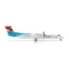 Model samolotu Luxair Dash 8-Q400 marki Herpa HE510097