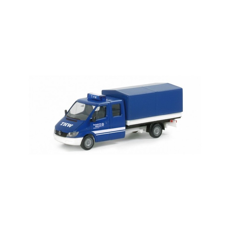 Model pojazdu MB Sprinter double cabin "THW Bad Essen" marki Herpa HE046961