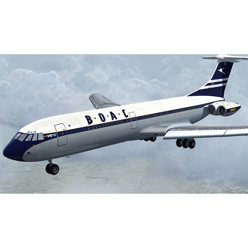 Model samolotu Super VC-10 BOAC, skala 1:500, malowanie BOAC.