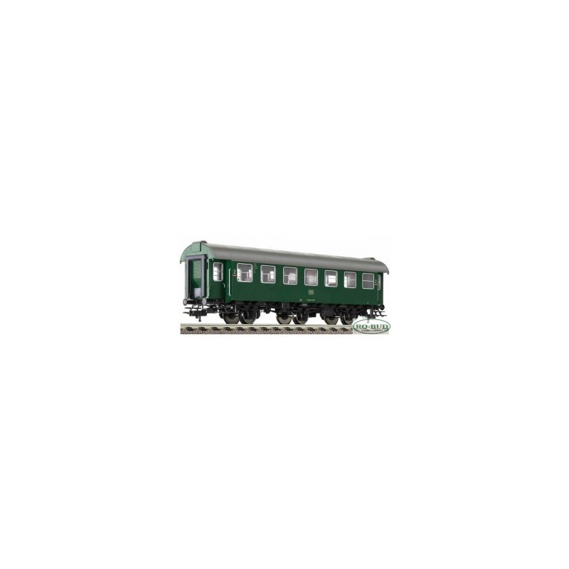 Wagon pasażerski B3yg.761 DB ep.IV, skala 1/87H0, zielony, 7 okien, logo DB.