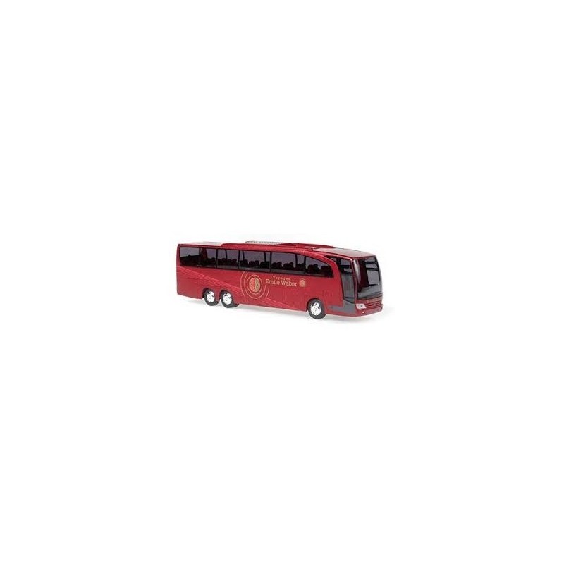 Model pojazdu MERCEDES-BENZ Travego M Voyages Emile Weber Skala 1/87 marki RIETZE AUTOMODELLE RIE66314