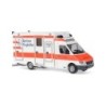 Model pojazdu WIETMARSCHER MB Sprinter RTW "Berliner FlughĂ¤fen" (1/87H0 marki RIETZE AUTOMODELLE RIE61564