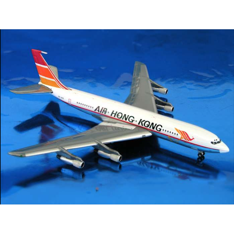 Boeing 707-320B/C, skala 1/400, Air Hong Kong, czerwono-pomarańczowy ogon.