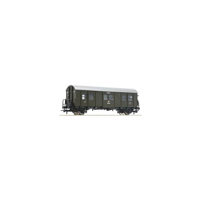 Wagon modelarski Wagon osobowy tymczasowy 2 klasa typ Bti marki Roco R74417