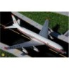 Model samolotu Douglas DC-8-21 Aeronaves de Mexico, skala 1:400, GeminiJets. Biały kadłub z czerwonymi akcentami i logo linii lo