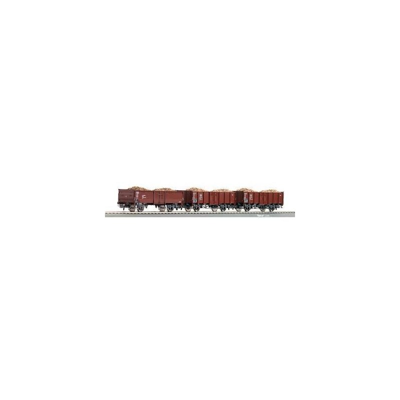 Wagon modelarski 3-częściowy zestaw wagonów towarowych (ROCO 66156) marki Roco R65156