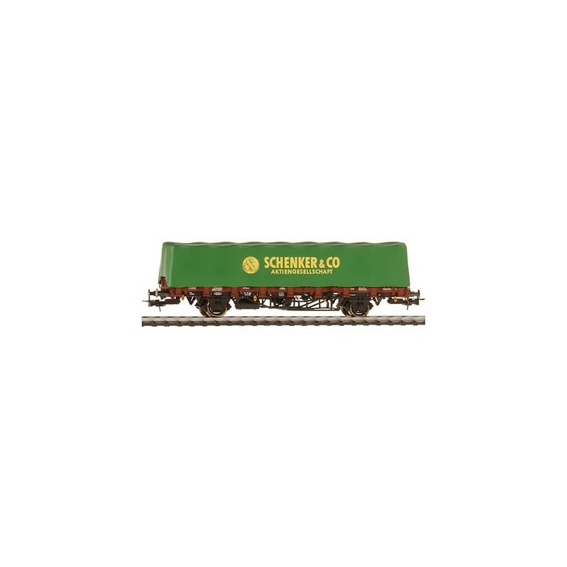 Wagon modelarski Wagon towarowy dwuosiowy z plandeką - DB marki Liliput L231131
