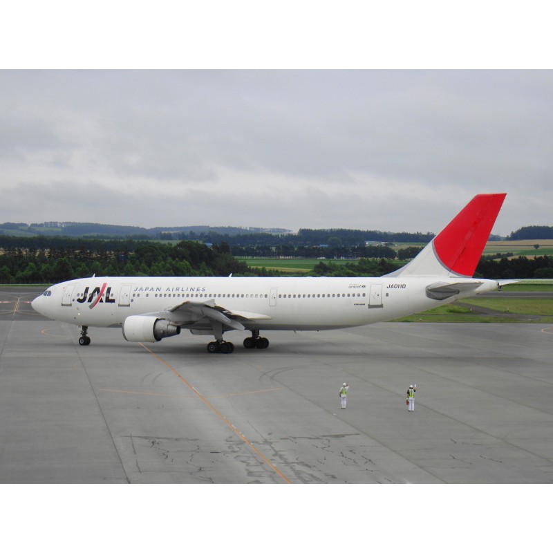 Airbus A300-600, skala 1:400, Phoenix, linie JAL, czerwony ogon.