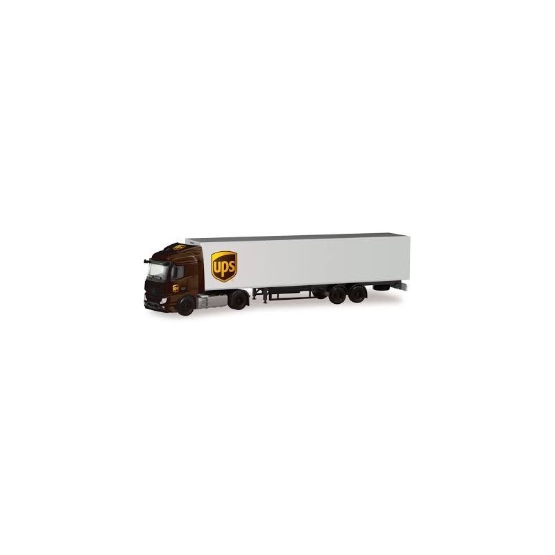 Model pojazdu MB Actros Streamspace 2.3 skrzyniowa naczepa "UPS" marki Herpa HE311359