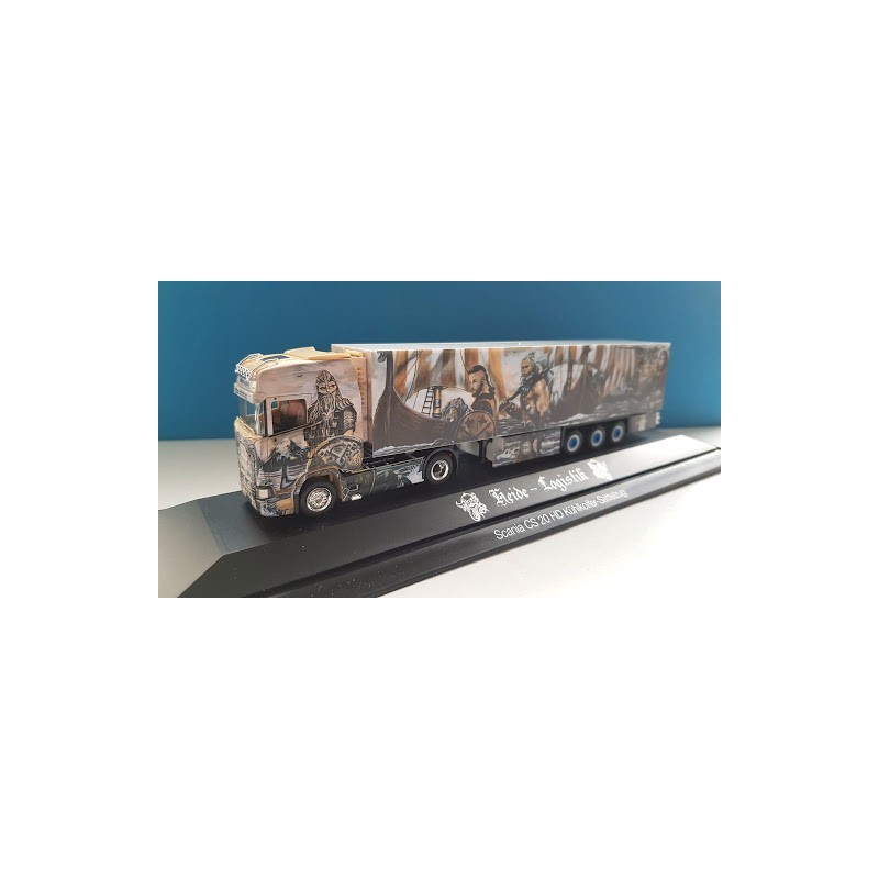 Model pojazdu Scania CS 20 HD Heide Logistik / Thor the Viking marki Herpa HE122023