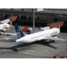 Boeing 767-300 Mexicana, skala 1:400, metalowy model. Biały kadłub, ciemnoniebieski ogon z logo, napis "Mexicana".