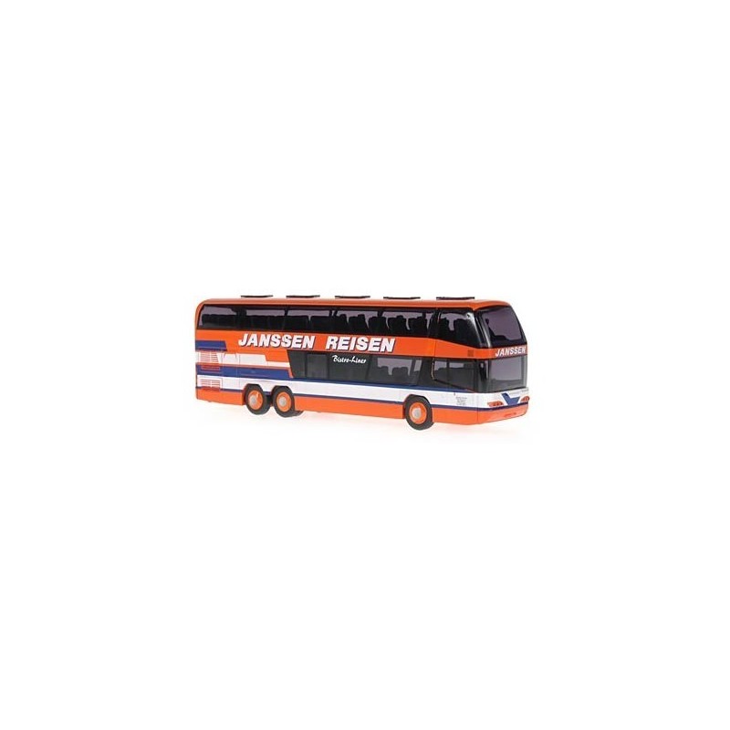 Model pojazdu NEOPLAN Skyliner "Janssen Reisen Wittmund" (1/87H0) marki RIETZE AUTOMODELLE RIE65313