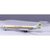 Model Super VC-10 East African Airways, 1:500, biały z żółtym paskiem i logo linii.