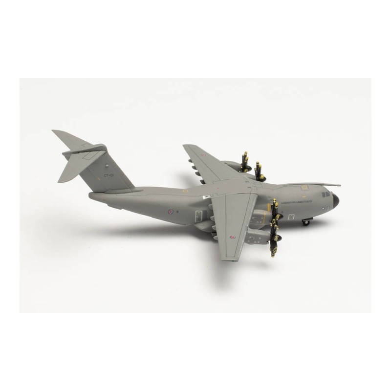 Model redukcyjny Airbus A400M Atlas, skala 1:200, Herpa. Siły Powietrzne Luksemburga, oznaczenie CT-01.