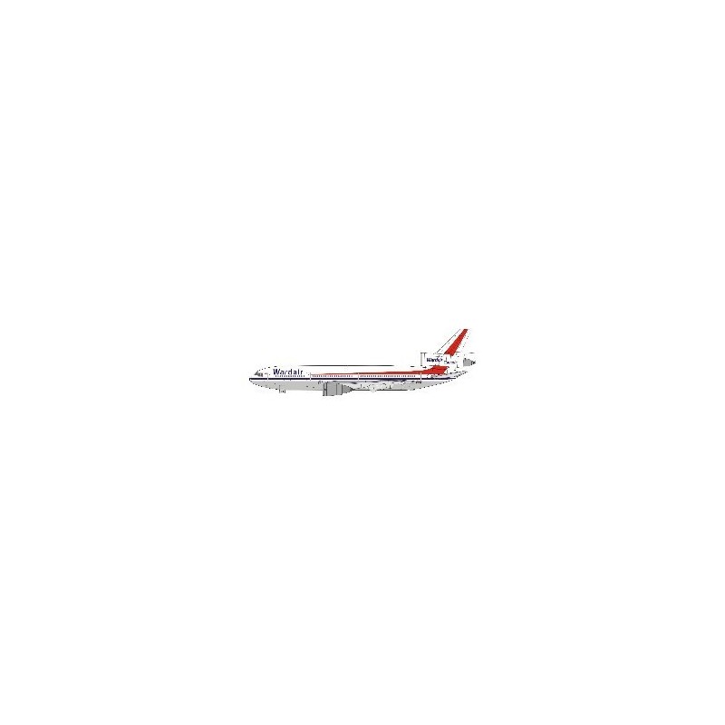 McDonnell Douglas DC-10, Wardair Canada, 1/500, metal, czerwono-biały.