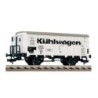Wagon towarowy chłodnia Ghk "Berlin" DRG ep.II, skala 1:87, biały z czarnymi detalami.