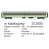 Wagon modelarski Wagon osobowy 2 klasy (1 klasa zdeklasowany) 112Az 