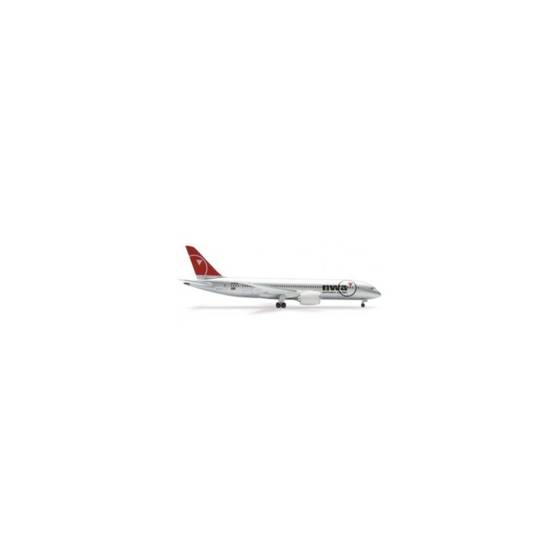 Model samolotu Boeing 787-8 Northwest Airlines, skala 1:400, HERPA, z detalami i podwoziem.