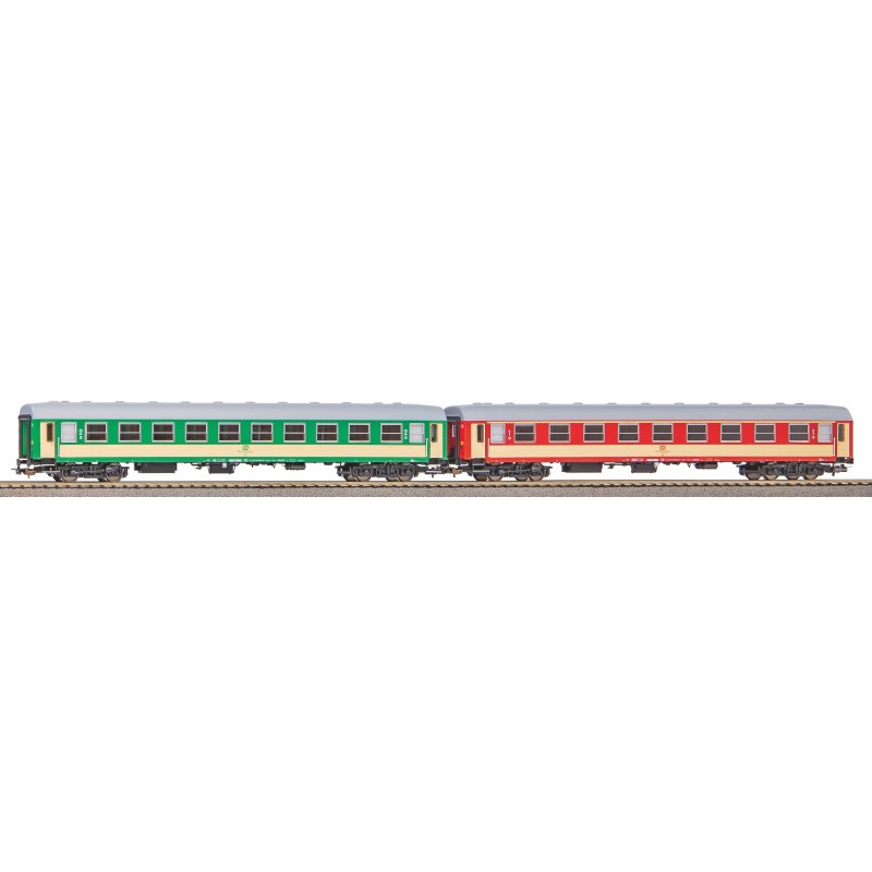 Wagon modelarski Zestaw 2 wagonów pasażerskich 1kl i 2kl 111A+112A PKP
