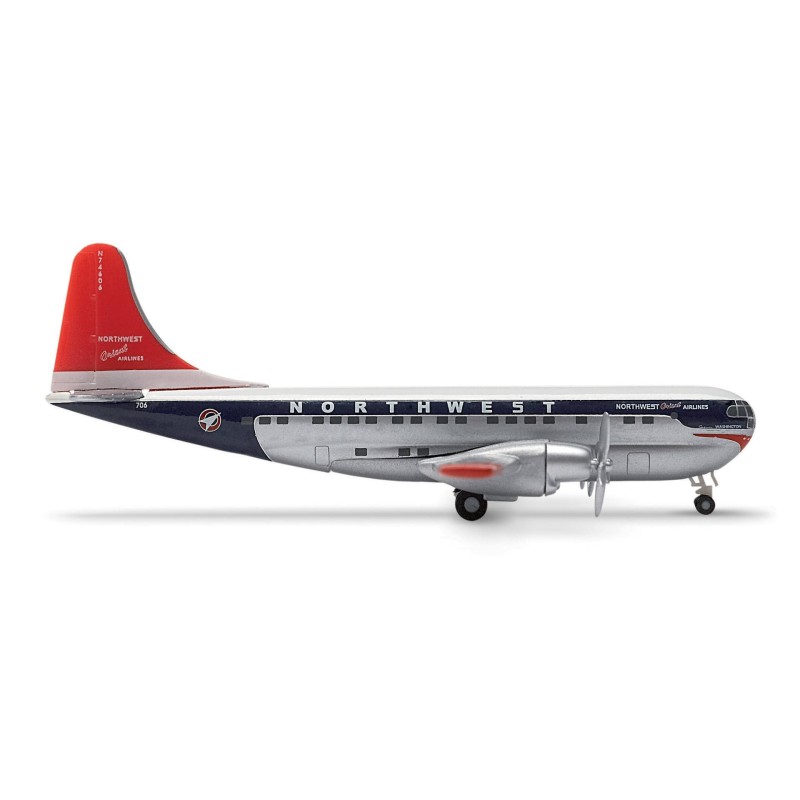 Model redukcyjny Boeing 377 Stratocruiser, Northwest Orient, skala 1:200, Herpa.