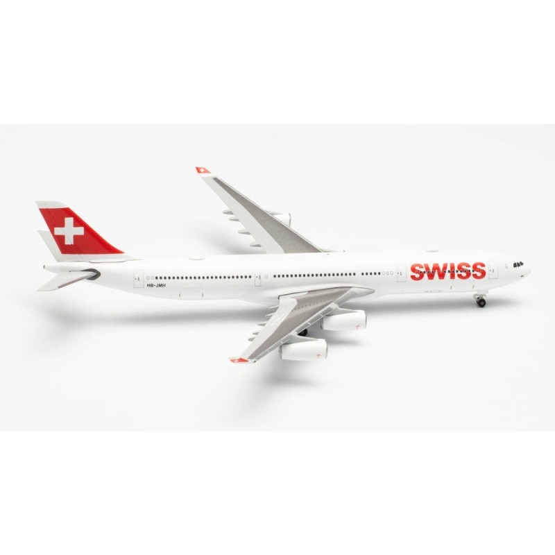 Model samolotu SWISS INTERNATIONAL AIR LINES AIRBUS A340-300 – HB-JMH “CHUR” marki Herpa HE524971-001