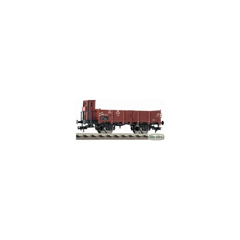 Wagon towarowy otwarty O 10 DB ep.III, skala 1/87H0, czerwony, detale białe.
