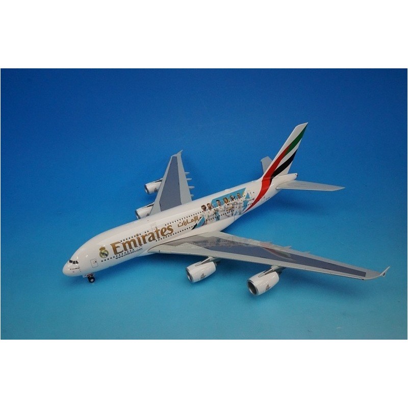 Model samolotu Emirates Airbus A380 Real Madrid (2018) marki Herpa HE559508