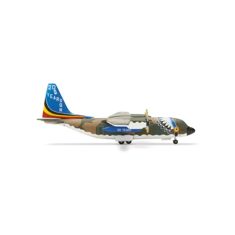 Model samolotu Belgian Air Force Lockheed C-130 Hercules "20 Years 20 Sqn" marki Herpa HE509497