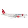 Model redukcyjny Airbus A320 CSA Czech Airlines, skala 1:500, HERPA. Nowe malowanie, detale linii lotniczej.