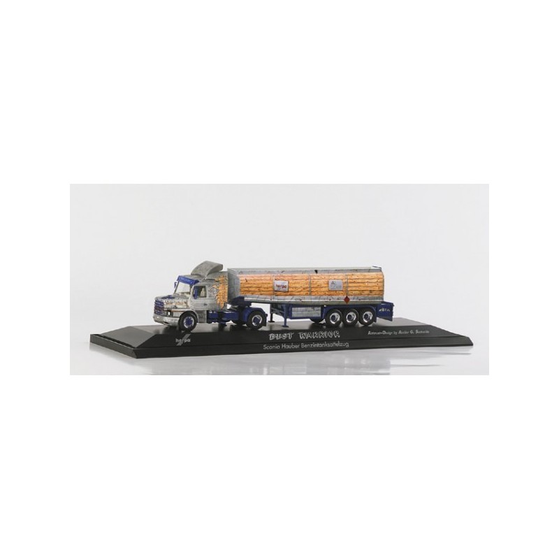 Model pojazdu Scania Hauber "Best Warrior" (naczepa cysterna) (1/87H0) marki Herpa HE120357
