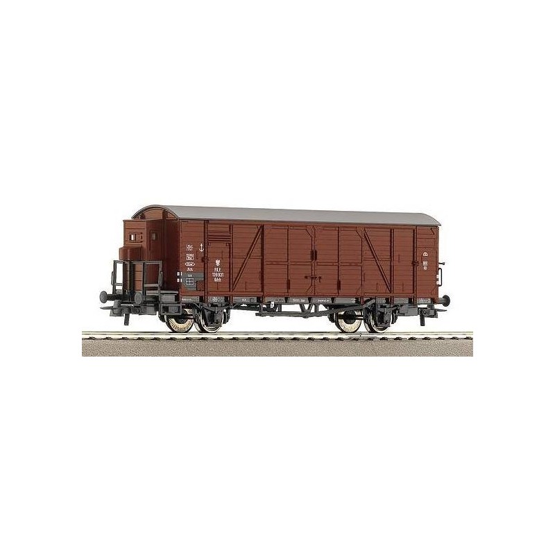 Wagon towarowy kryty Kdnh 139 931 PKP, skala H0, Roco, brązowy.