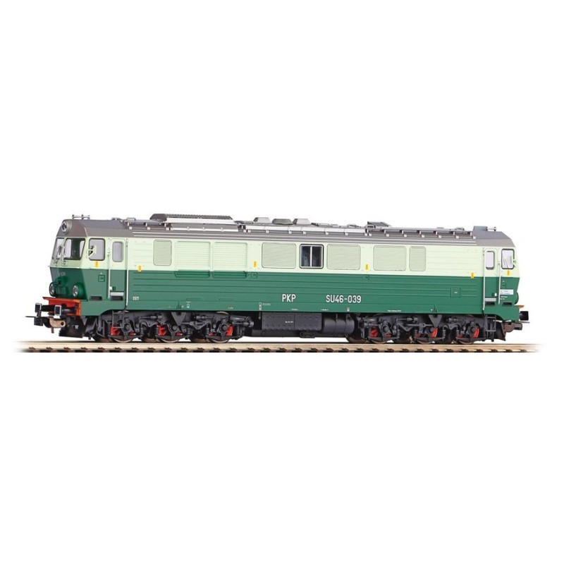 Model lokomotywy Spalinowóz SU46 marki PIKO PI52860