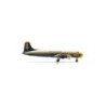 Model redukcyjny USMC DC-4/R5D "Blue Angels", skala 1:500, Herpa. Malowanie w kolorach Navy, żółtym i białym.