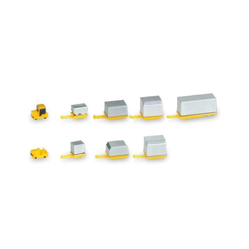 Model kolekcjonerski Akcesoria lotniskowe container trailers marki Herpa HE520638