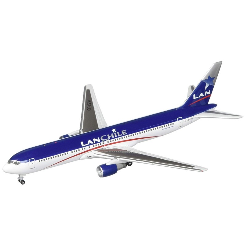 Model redukcyjny Boeing 767-300 LanChile, skala 1:400, Gemini Jets. Malowanie z lat 2000, rejestracja CC-CZW.