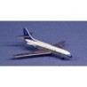 Model SE-210 Caravelle Sabena, skala 1:500. Biały kadłub, niebieski ogon i detale, malowanie linii Sabena.