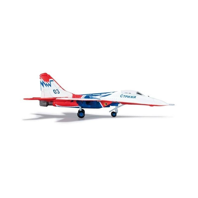 Mikoyan Gurevich MiG-29, skala 1:200, Herpa. Malowanie Strizhi Aerobatic Team, rosyjskie siły powietrzne.