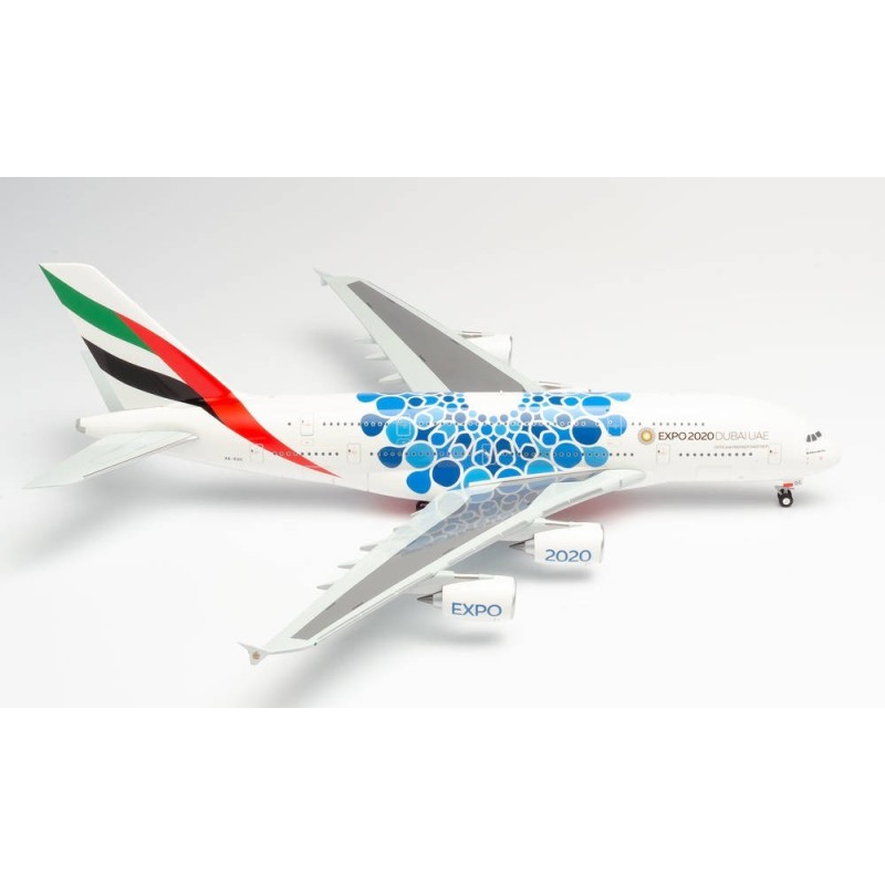 Model samolotu Emirates - Expo 2020 Dubai "Mobility"-livery Airbus A380 marki Herpa HE570800
