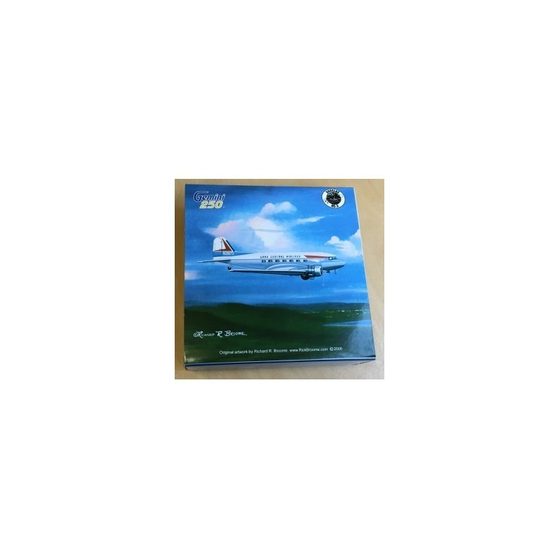 Model samolotu Douglas DC-3 Lake Central Airlines (1/250) marki GeminiJets AJLKC023 GEMI