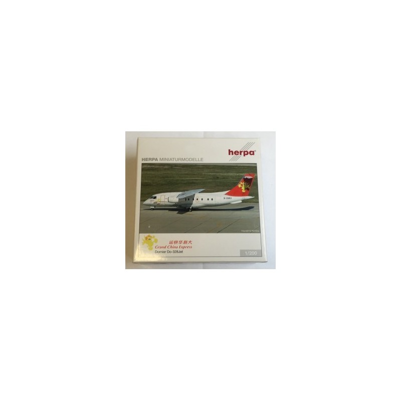 Model samolotu Dornier Do-328Jet Grand China Express 1/200 marki Herpa HER552455