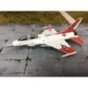 Model F-16, skala 1:72, Sky Guardians. Biały i czerwony kamuflaż, oznaczenia USAF.