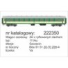 Wagon modelarski Wagon osobowy 2 klasy z ryflowanym dachem 111Au 