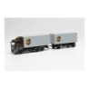 Model pojazdu MAN TGS LX WECHSELKOFFER-HÄNGERZUG "UPS" marki Herpa HE313667