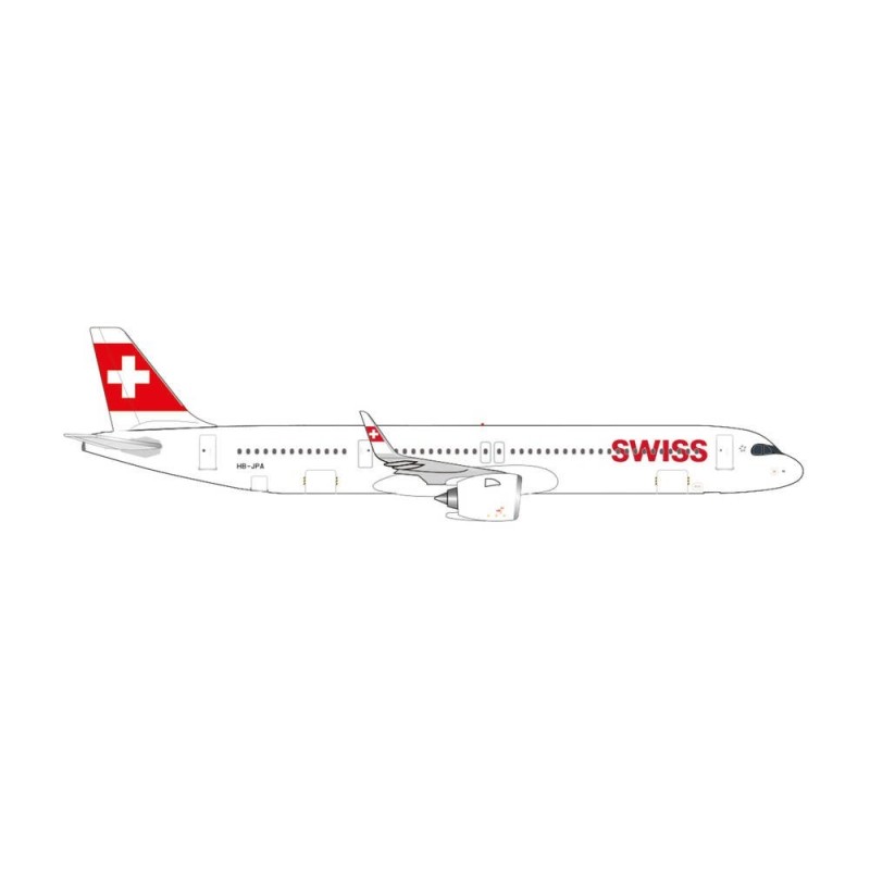 Model samolotu SWISS INTERNATIONAL AIR LINES AIRBUS A321NEO – HB-JPA “STOOS” marki Herpa HE535366