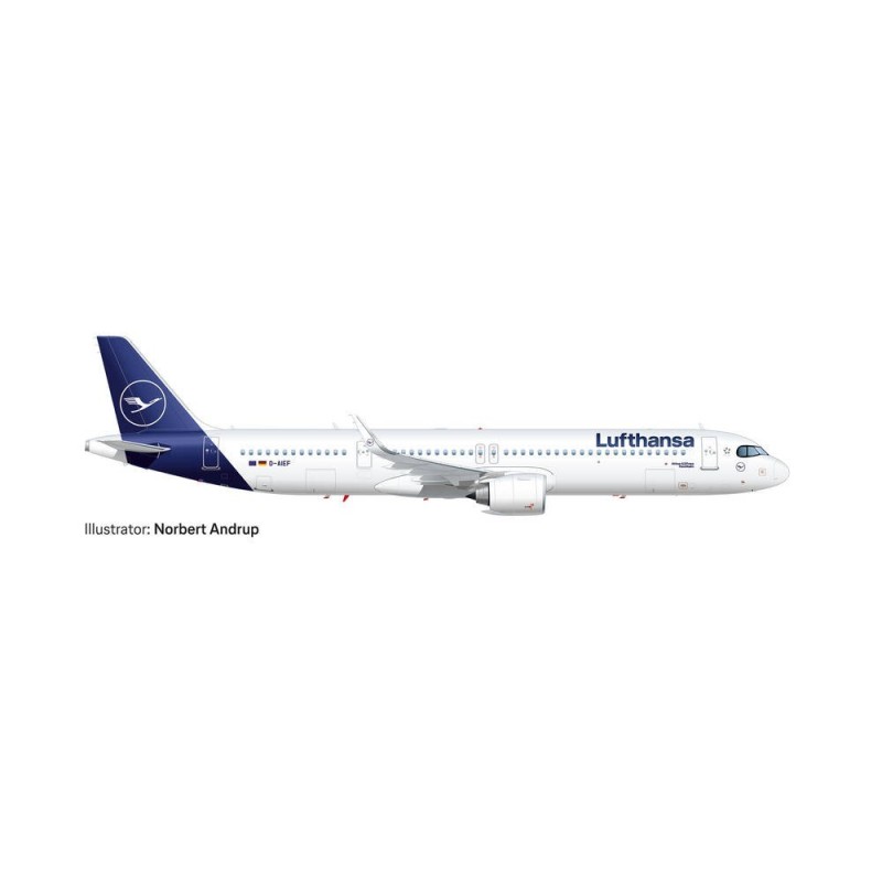 Model samolotu LUFTHANSA AIRBUS A321NEO – D-AIEF “FORCHHEIM” marki Herpa HE534376-001