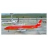 Model samolotu DC-8-50 Braniff International, skala 1:200, czerwony.