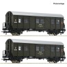 Roco 6200195 zestaw 2 wagonów pasażerskich Bti PKP H0 1:87, zielone malowanie, oznaczenia PKP, epoka IV