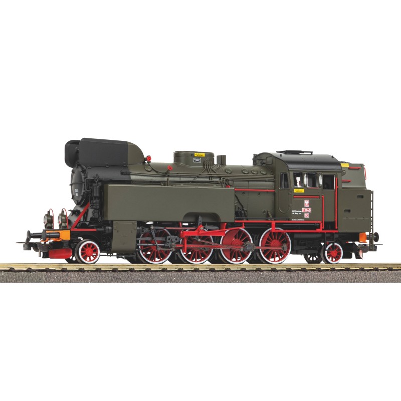 Parowóz TKt48 PKP PIKO 50762 H0 z dźwiękiem, generatorem pary, oświetleniem kabiny i oznaczeniami epoki IV.